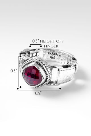 Hold on to Promises Ring™ in Red Ruby Watermark / 5 / Red Ruby
