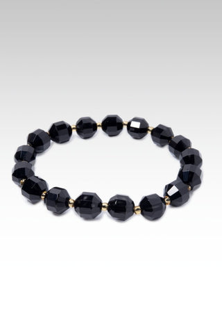 Beaded Double Point Black Onyx Bracelet™ - Stretch Bead Bracelet - SARDA™
