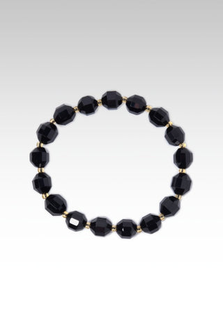 Beaded Double Point Black Onyx Bracelet™ - Stretch Bead Bracelet - SARDA™