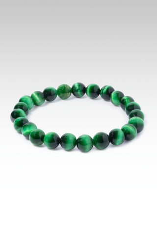 Beaded Green Tiger's Eye Bracelet™ - Stretch Bead Bracelet - SARDA™