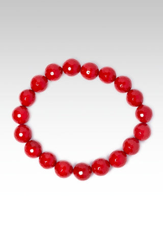 Beaded Red Honeycomb Bracelet™ - Stretch Bead Bracelet - SARDA™