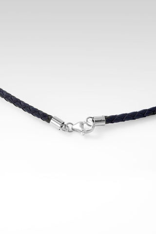 Black Leather Necklace™ in High Polish - SARDA™
