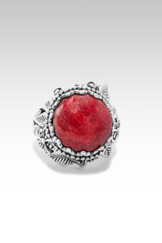 Bloom Where You are Planted Ring™ in Red Sponge Coral - Statement - SARDA™