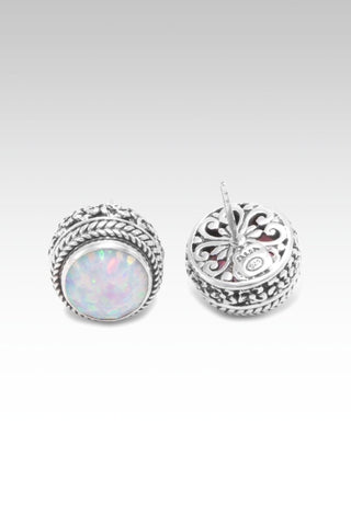 Blossom Earrings™ in Cotton Candy Simulated Opal - Stud - SARDA™