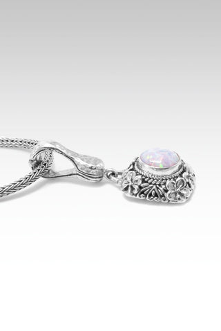 Blossom Pendant™ in Cotton Candy Simulated Opal - Magnetic Enhancer Bail - SARDA™