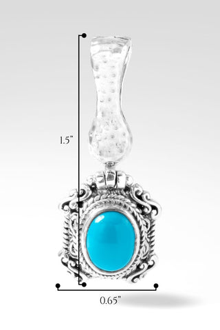 Boundless Joy Pendant™ in Sleeping Beauty Turquoise - Magnetic Enhancer Bail - SARDA™