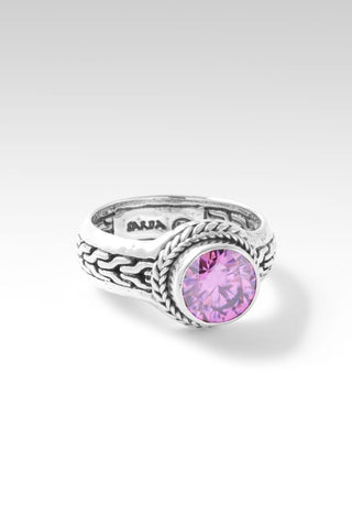 Devoted Ring™ in Pink Moissanite - Dinner - SARDA™