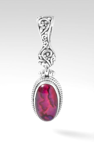 Embellish Pendant™ in Pink Purple Abalone - Magnetic Enhancer Bail - SARDA™