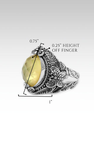 Ephemeral Ring™ in Buttercup Mother of Pearl Quartz Triplet - Statement - SARDA™