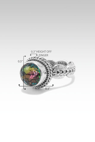 Eternal Promise Ring™ in Chrome Chameleon™ Mystic Quartz - Dinner - SARDA™