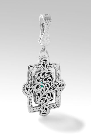 Faithful Walk Pendant™ in Mexican Turquoise Mother of Pearl Quartz - Magnetic Enhancer Bail - SARDA™