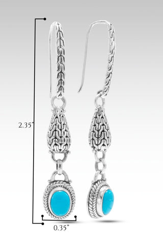 Forge Ahead Earrings™ in Sleeping Beauty Turquoise - Bali Wire - SARDA™