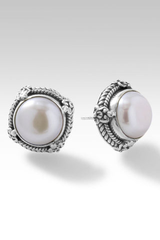 Forgive Freely Earrings™ in White Freshwater Pearl - Stud - SARDA™