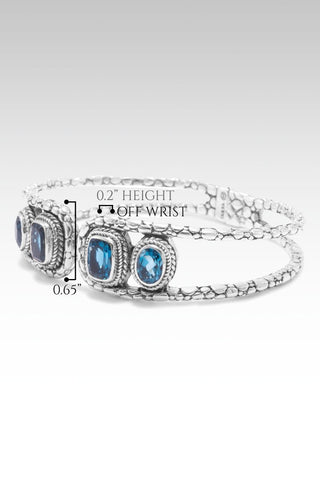 Fountain of Blessings Tip-to-Tip Bracelet™ in London Blue Topaz - Tip-to-Tip - SARDA™