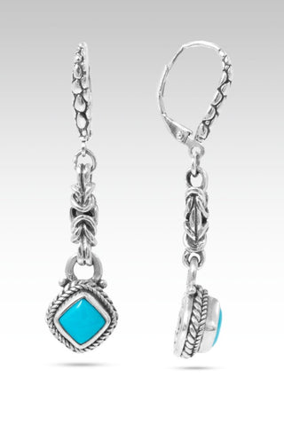 Generosity Prospers Earrings™ in Sleeping Beauty Turquoise - Lever Back - SARDA™