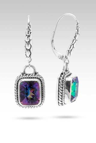 Glorious Virtue Earrings™ in Dragon Wings™ Mystic Quartz - Lever Back - SARDA™