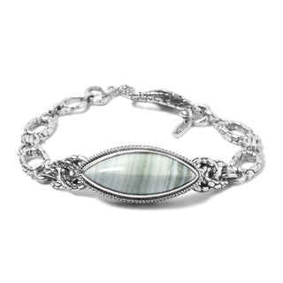 GREEN OPAL BRACELET WITH DOUBLE LOBSTER LOCK™ - Lobster Closure - SARDA™