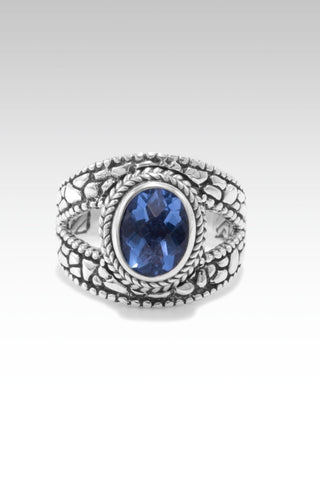 Heavenly Wisdom Ring™ in Blue Violet Fluorite - Statement - SARDA™