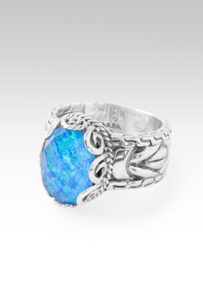 Hello Beautiful, Goodbye Broken Ring™ in Twilight Simulated Opal SARDA™