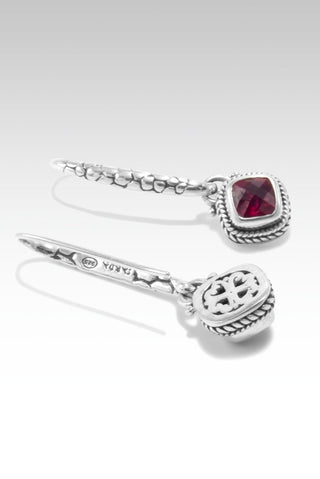 Hold on to Promises Earrings™ in Red Ruby - Bali Wire - SARDA™