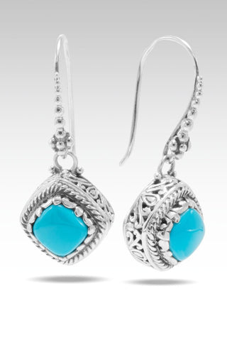 Hopeful Soul Earrings™ in Sleeping Beauty Turquoise - Bali Wire - SARDA™