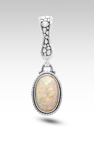 Joy in the Journey Pendant™ in Peaches & Cream Simulated Opal - Magnetic Enhancer Bail - SARDA™