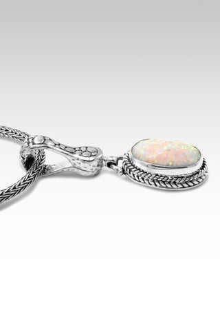 Joy in the Journey Pendant™ in Peaches & Cream Simulated Opal - Magnetic Enhancer Bail - SARDA™