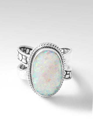 Joy in the Journey Ring™ in Peaches & Cream Simulated Opal - Dinner - SARDA™