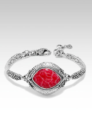 Joyful Journey Bracelet™ in Red Indonesian Coral - Single Stone - SARDA™