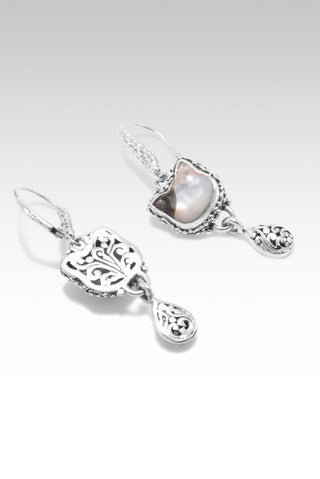 Kitty Earrings™ in White, Pink & Black Mother of Pearl - Lever Back - SARDA™