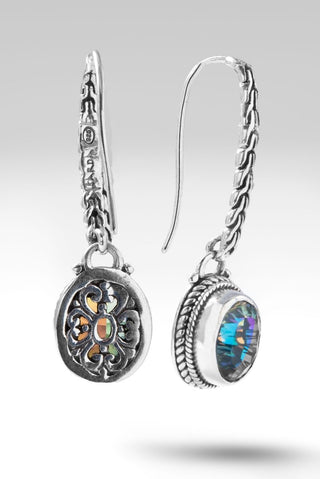 Let Us Sing a New Song Earrings™ in Green Reflections™ Mystic Quartz - Bali Wire - SARDA™