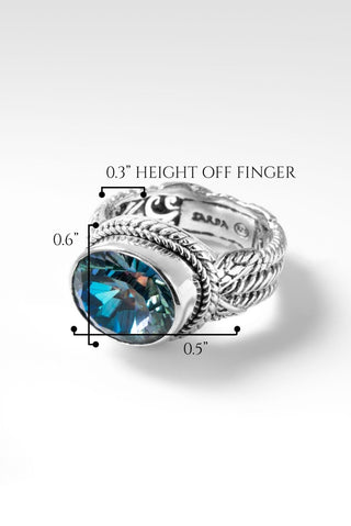 Let Us Sing a New Song Ring™ in Green Reflections™ Mystic Quartz - Dinner - SARDA™