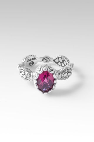 Live in Peace Ring™ in Rubellite - Stackable - SARDA™
