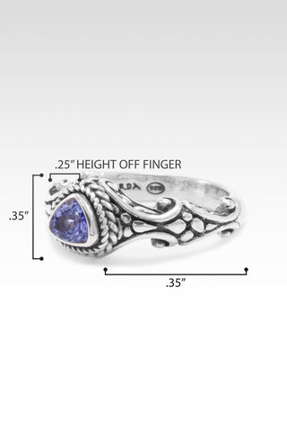 Love One Another Ring II™ in Tanzanite - Stackable - SARDA™