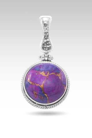 Majestic Peace Pendant™ in Purple Mohave Kingman Turquoise - Magnetic Enhancer Bail - SARDA™