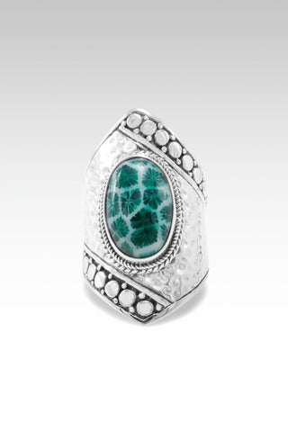 Overflow with Hope Ring™ in Forest Green Indonesian Coral - Statement - SARDA™