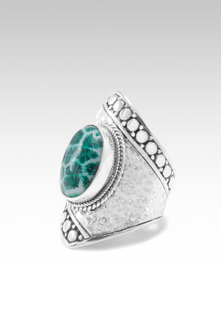 Overflow with Hope Ring™ in Forest Green Indonesian Coral - Statement - SARDA™