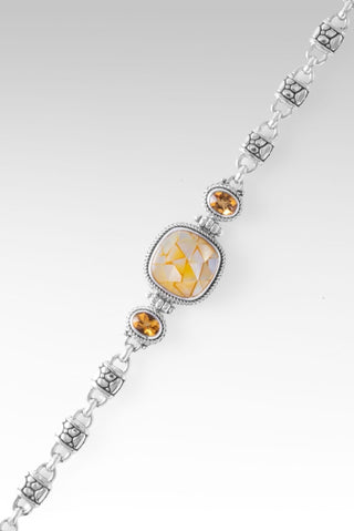 Peaceful Heart Bracelet™ in Golden Mother of Pearl Mosaic - Multi Stone - SARDA™