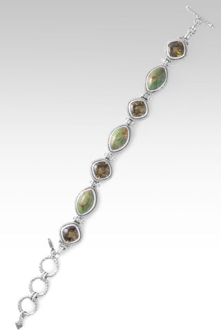 Radiant Hope Bracelet™ in Mohave Green Kingman Turquoise with Bronze - Multi Stone - SARDA™