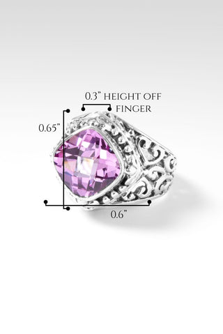 Regal Beauty Ring™ in Light Pink Lab Created Sapphire - Dinner - SARDA™