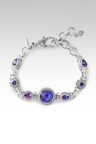 Regal Devotion Bracelet II™ in Royal Purple Abalone Quartz - Multi Stone - SARDA™