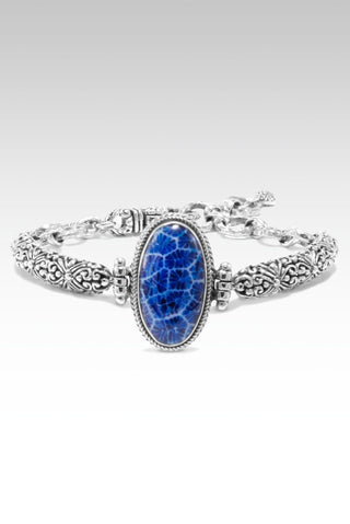 Rejoice Always Bracelet™ in Navy Blue Indonesian Coral - Single Stone - SARDA™