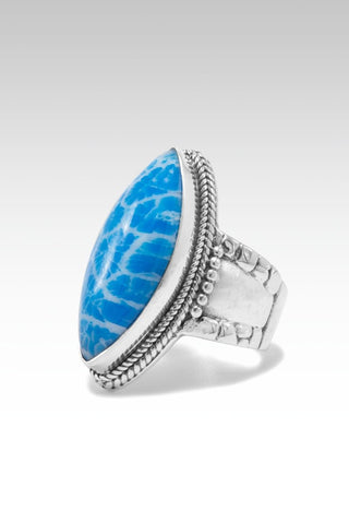 Restore My Soul Ring™ in Powder Blue Indonesian Coral - Statement - SARDA™