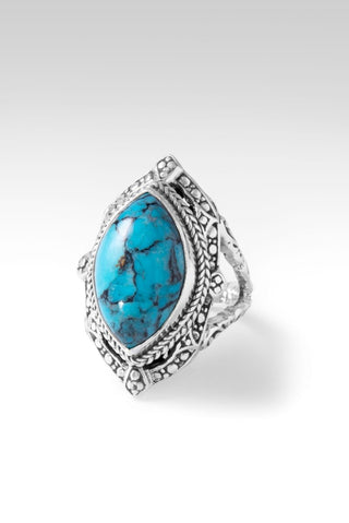 Seek Joy Ring™ in Turquoise with Black Matrix - Statement - SARDA™
