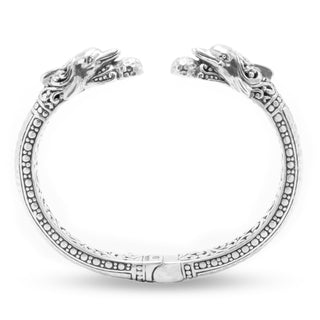 STERLING SILVER TREE OF LIFE & DOLPHIN OVAL TIP-TO-TIP BRACELET WITH RETENTION HINGE™ - Tip-to-Tip - SARDA™