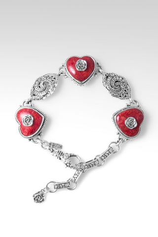 Sweetheart Bracelet™ in Red Sponge Coral - Multi Stone - SARDA™