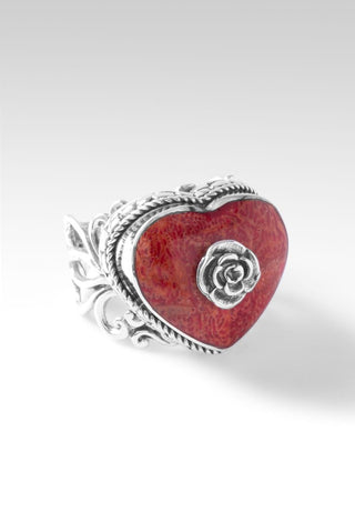 Sweetheart Ring™ in Red Sponge Coral - Statement - SARDA™