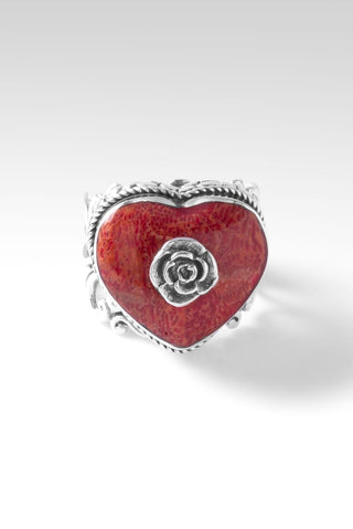 Sweetheart Ring™ in Red Sponge Coral - Statement - SARDA™