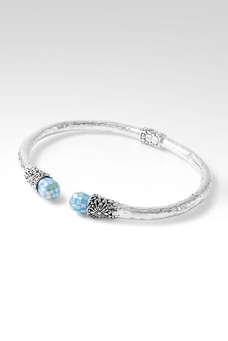 There is Always Light Tip-to-Tip Bracelet™ in Aqua Green Mother of Pearl Mosaic - Tip-to-Tip - SARDA™