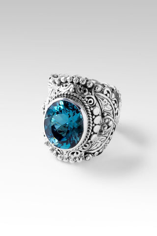 Treasure Ring™ in London Blue Topaz - Bypass - SARDA™